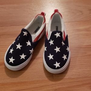 Kids patriotic slip on shoes